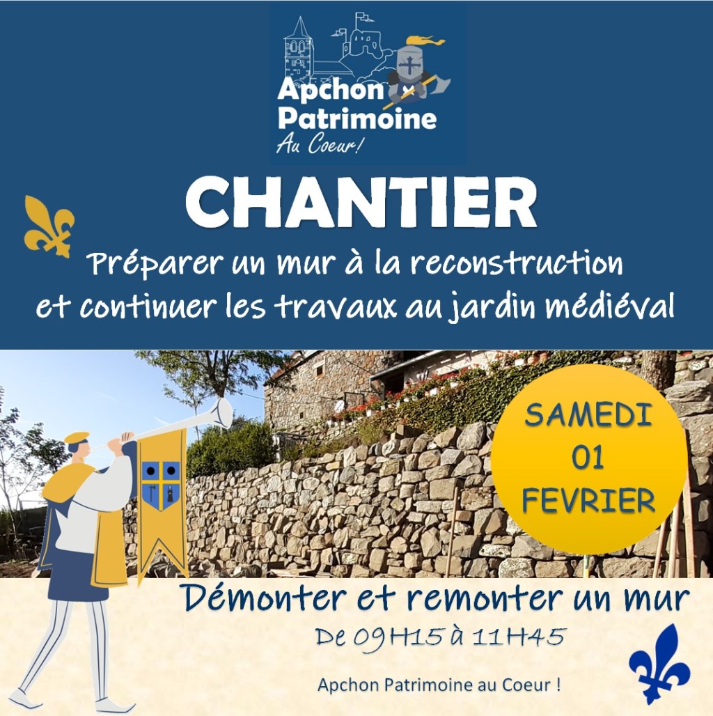 Chantier APAC du samedi 1er Février&nbsp;2025