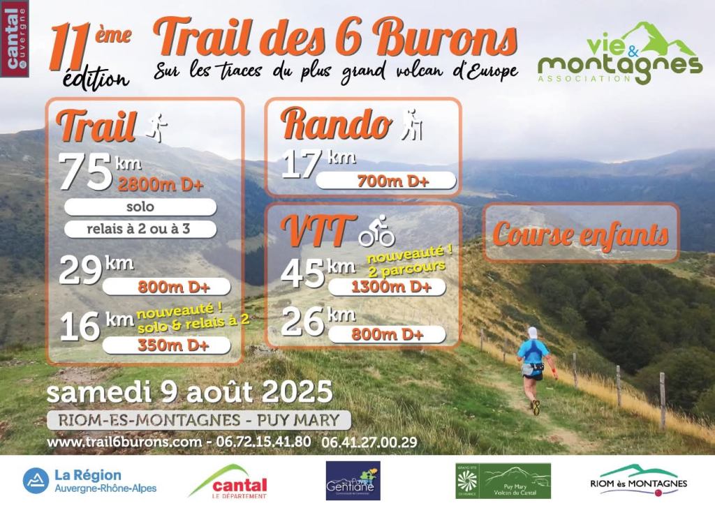 Inscriptions au trail des 6&nbsp;burons