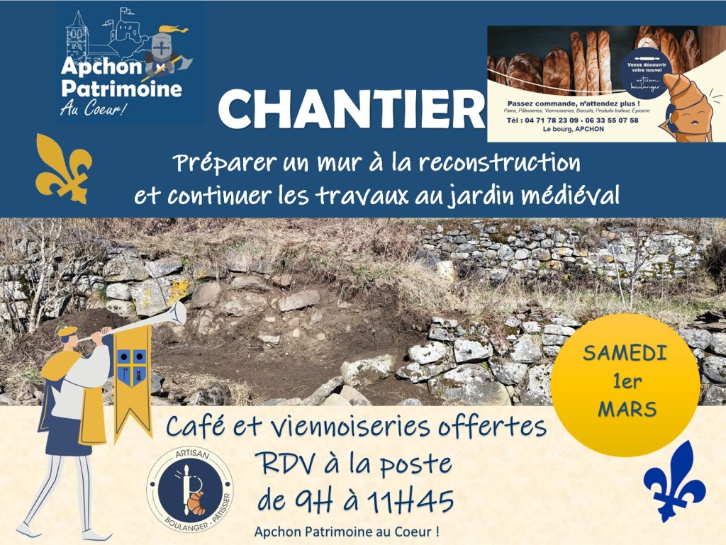 Chantier APAC du samedi 1er Mars&nbsp;2025