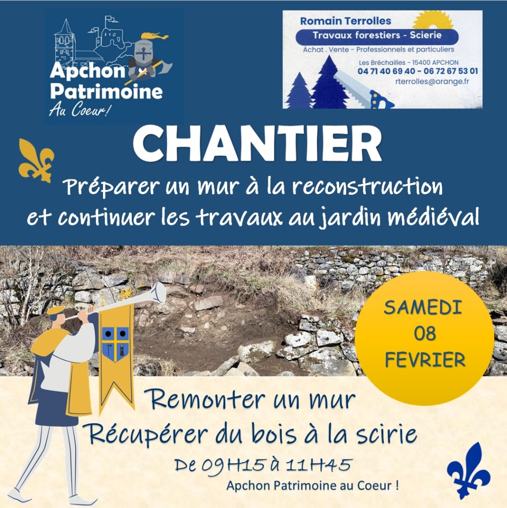 Chantier APAC du samedi 8 Février&nbsp;2025