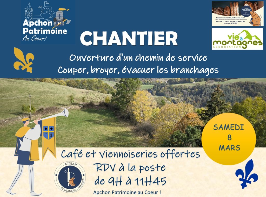 Chantier APAC du samedi 8 Mars&nbsp;2025