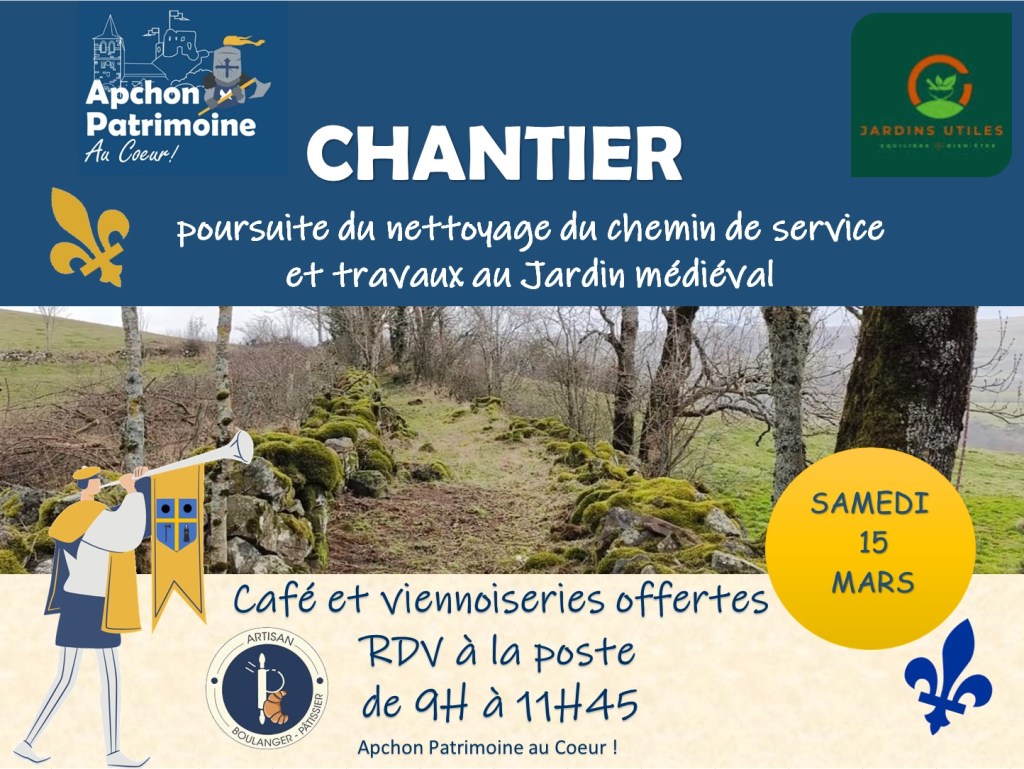 Chantier APAC du samedi 15 Mars&nbsp;2025