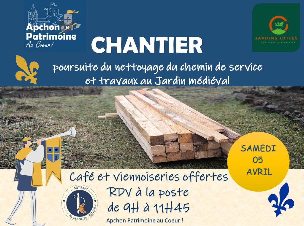 Chantier APAC du samedi 5 Avril&nbsp;2025