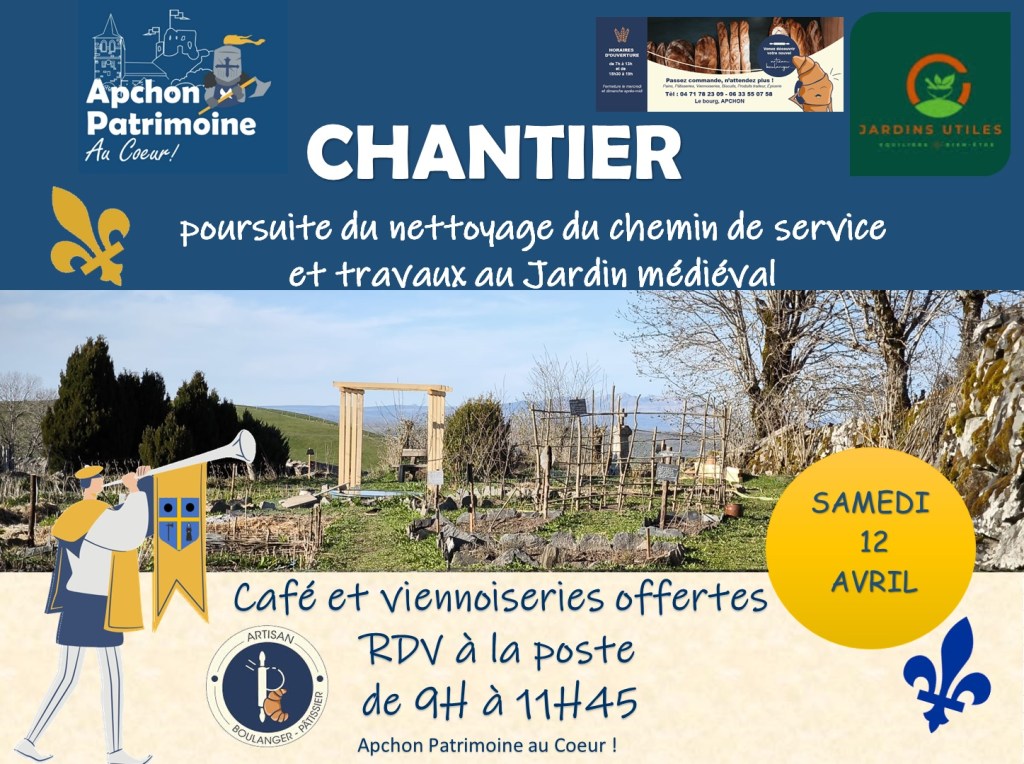 Chantier APAC du samedi 12 Avril&nbsp;2025