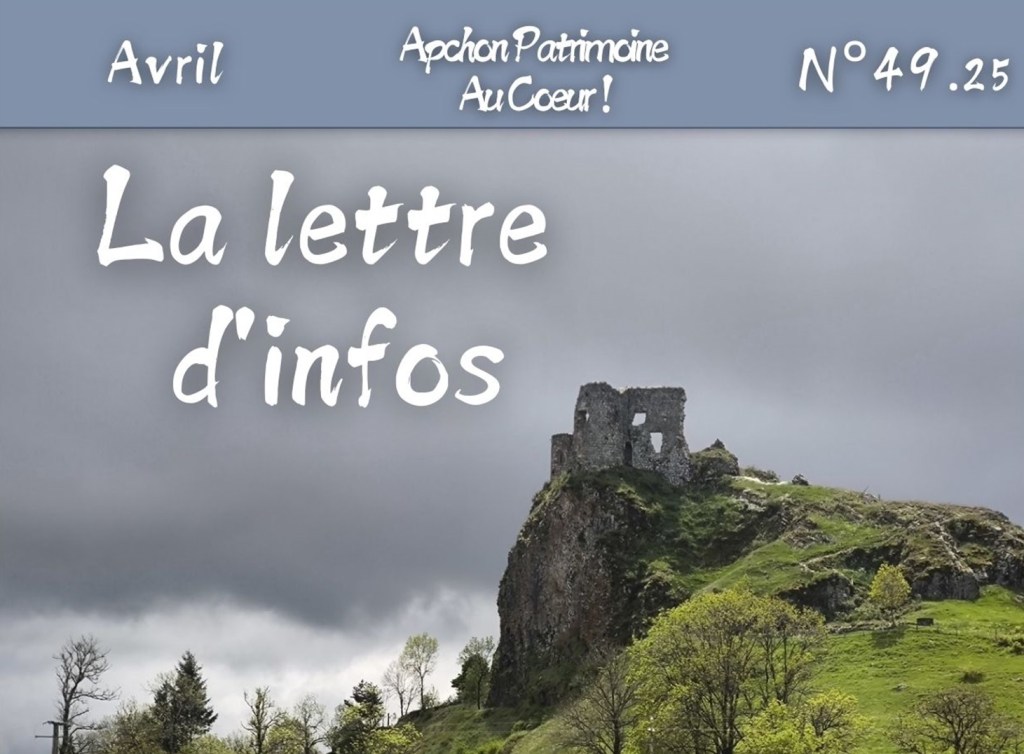 Lettre d&rsquo;information Avril&nbsp;2025