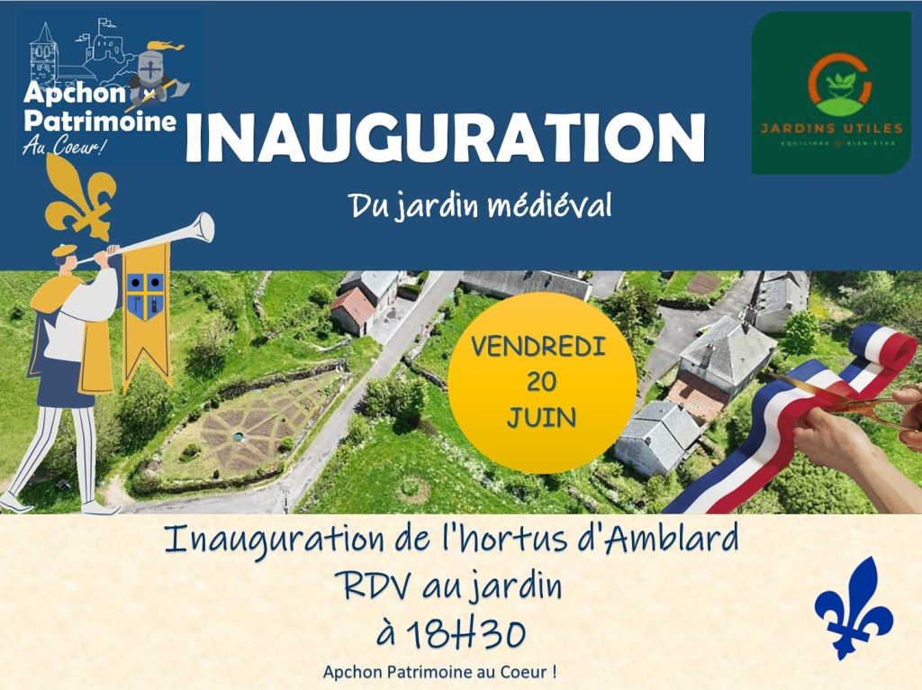 Inauguration du Jardin Médiéval le 20 Juin&nbsp;2025