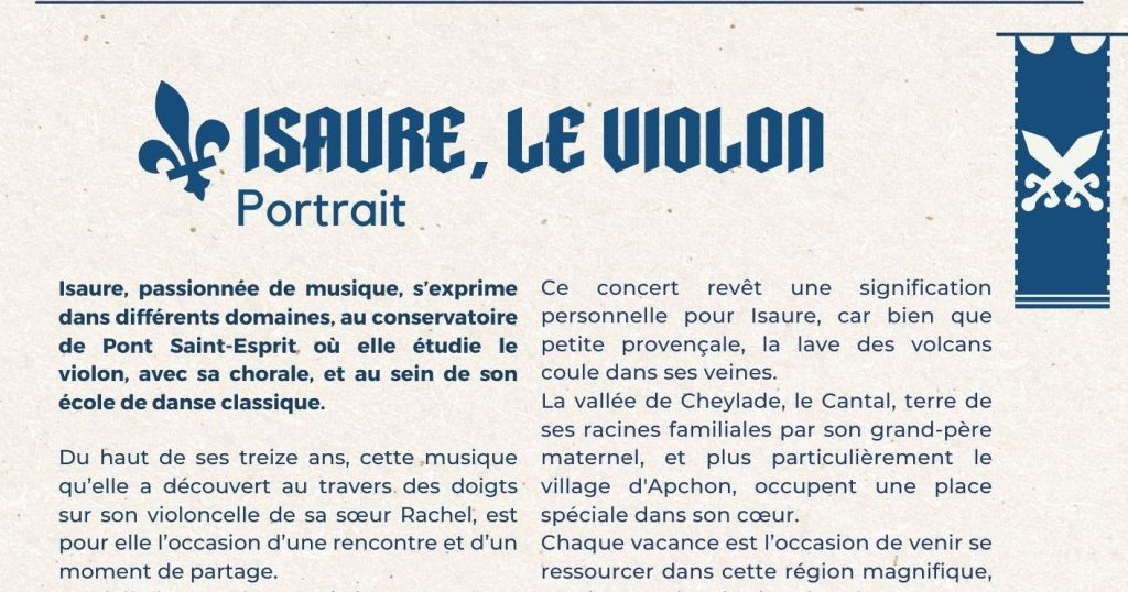 Isaure, le violon