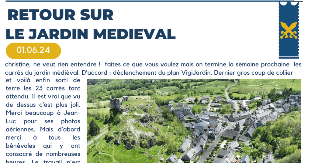 Retour sur le Jardin&nbsp;médiéval