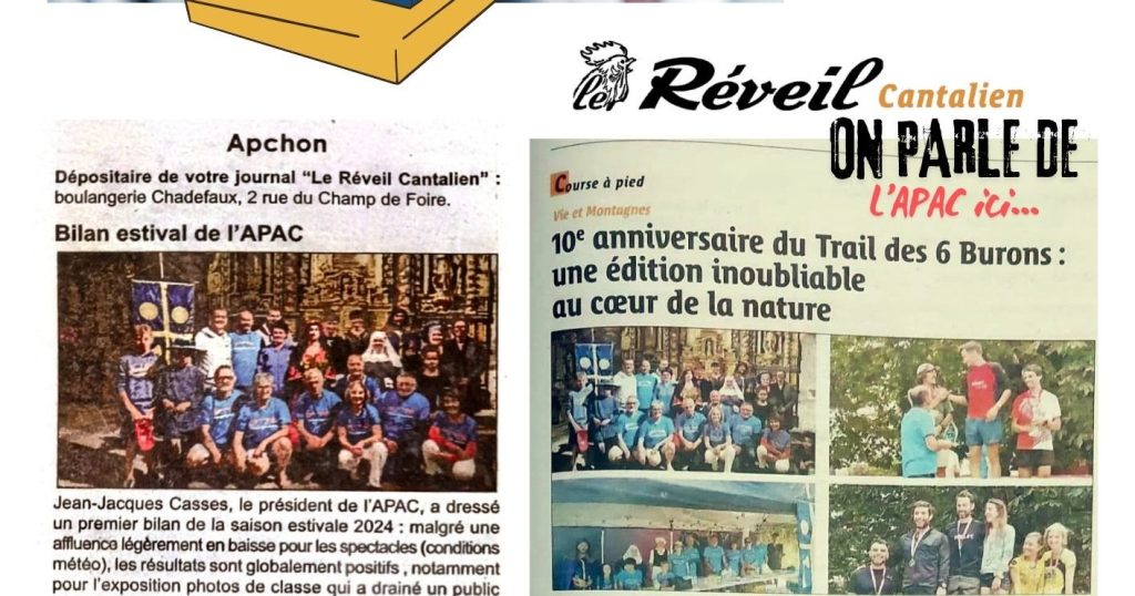 Bilan estival de&nbsp;l&rsquo;A.P.A.C