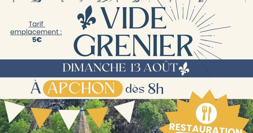 Vide-greniers Dimanche 13 Août&nbsp;2023