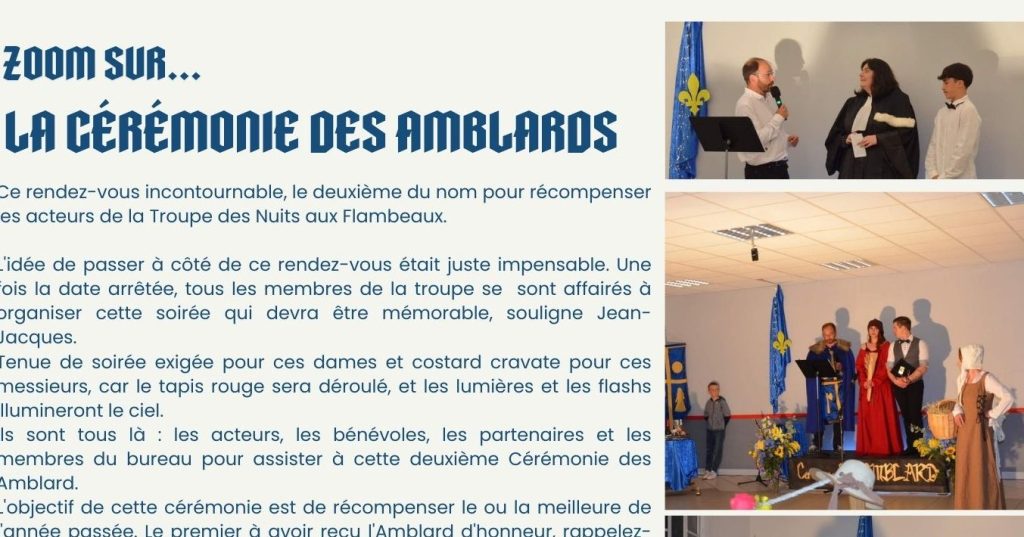Zoom sur La Cérémonie des Amblard&nbsp;2023