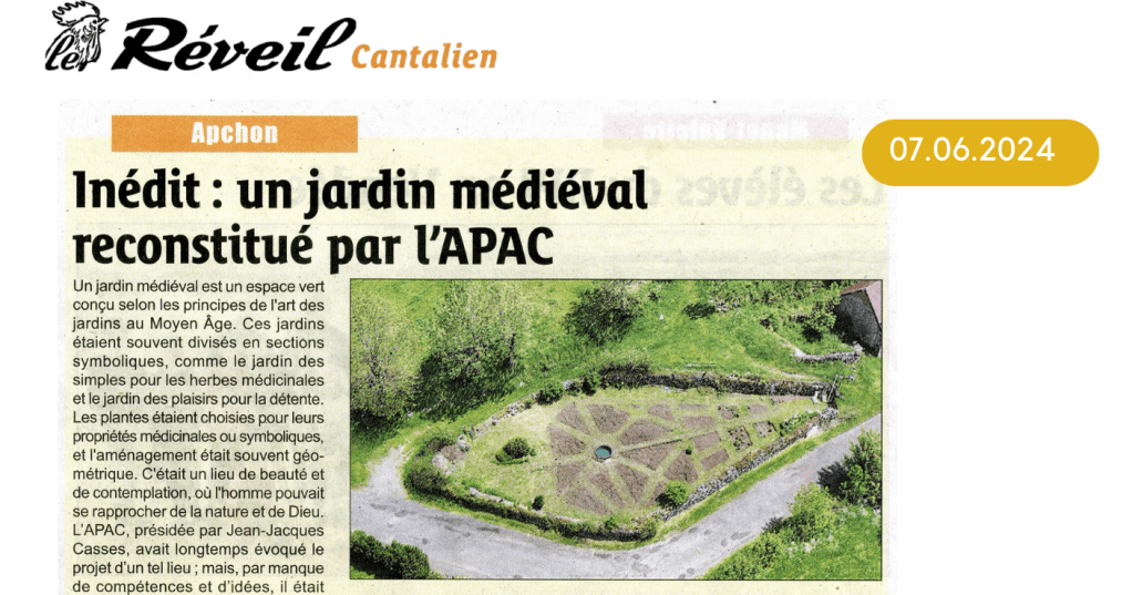 Inédit : un jardin médiéval reconstitué par&nbsp;l&rsquo;APAC