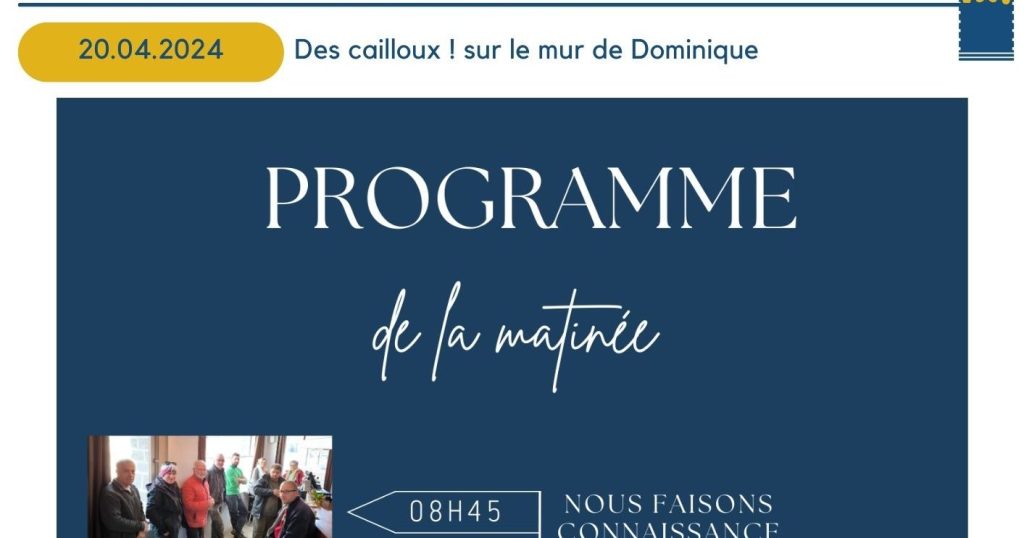 Des cailloux sur le mur de Dominique&nbsp;Lutrand