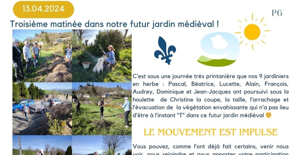 Troisième matinée dans notre futur jardin médiéval&nbsp;!