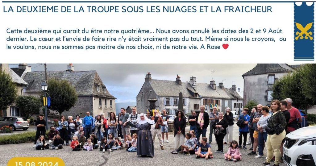 La deuxième de la Troupe sous les nuages et la&nbsp;fraîcheur