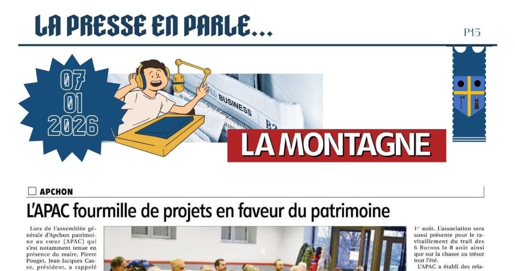 L’APAC fourmille de projets en faveur du patrimoine