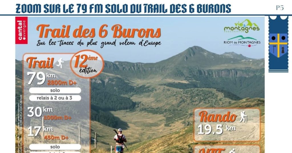Zoom sur le 79 km solo du Trail des 6 Burons 2026