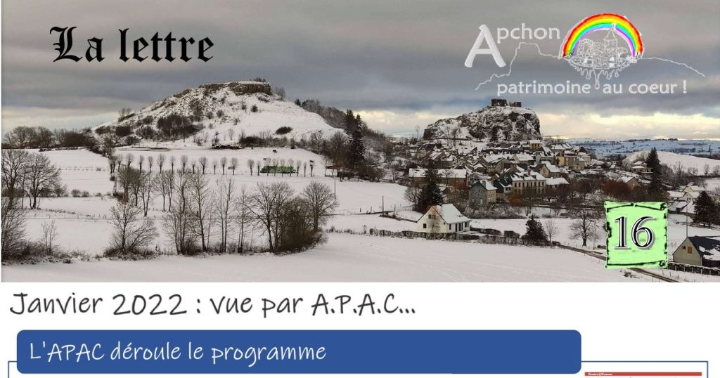 Lettre d&rsquo;information Janvier&nbsp;2022