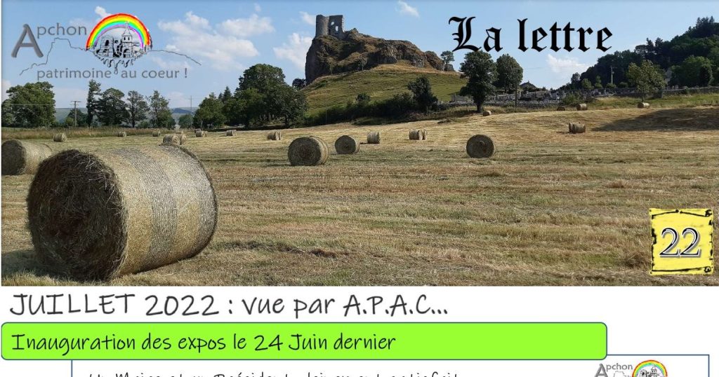 Lettre d&rsquo;information Juillet&nbsp;2022