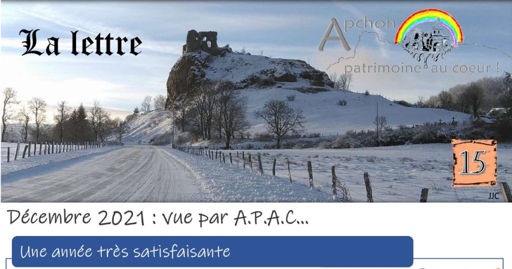 Lettre d&rsquo;information Décembre&nbsp;2021